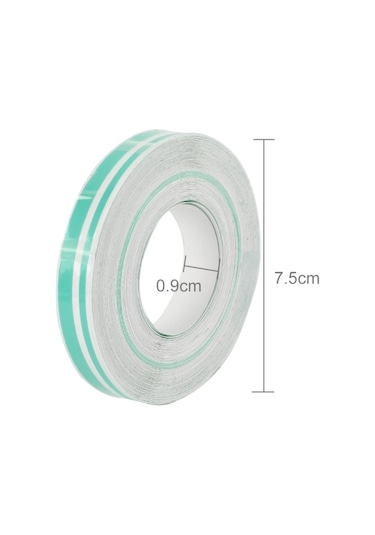Cbtx 12MM 9.8M Kendinden Yapışkanlı Dekoratif Araç Şerit Bant Hattı Yeşil