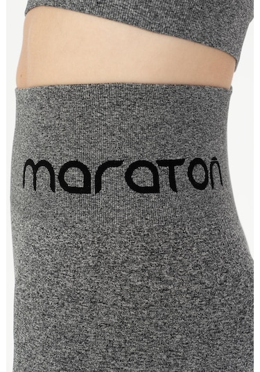 Maraton Active Slimfit Kadın Koşu Siyah Tayt 812097 SiYAH