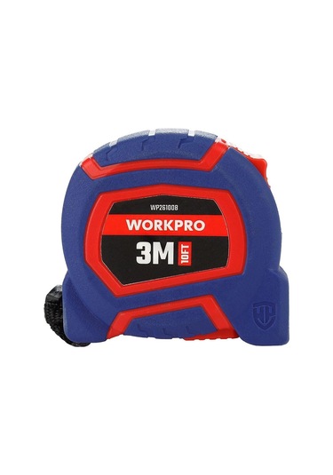 Workpro Wp261008 3mx16mm/10ft. Naylon Kaplama Sarı Çelik Şerit Metre Standart