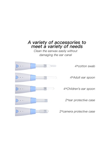 Skycity Z20 Wifi Kulak Bakımı Endoskopu - 5.5mm Küçük Lens, 1080p Hd Görüntü, 6 Led Işık, 250mah Şarjlı Pil, Mavi