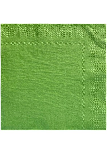 Servis Peçete Yeşil 33x33 Cm - 20 Adet Yeşil