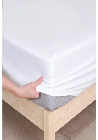 Bebesi Bebe 70x120 Cm Pamuk Sıvı Geçirmez Fitted Alez Beyaz