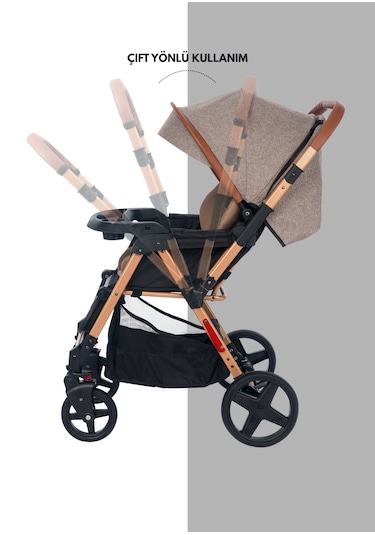 Joell Trendy Çift Yönlü Travel Sistem Bebek Arabası