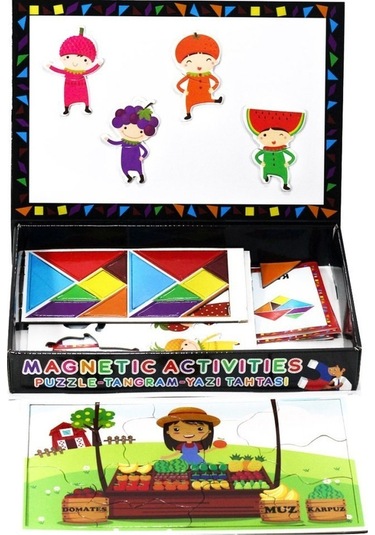 Lc7163 Manyetik Aktiviteler Tangram-Puzzle-Y Tah