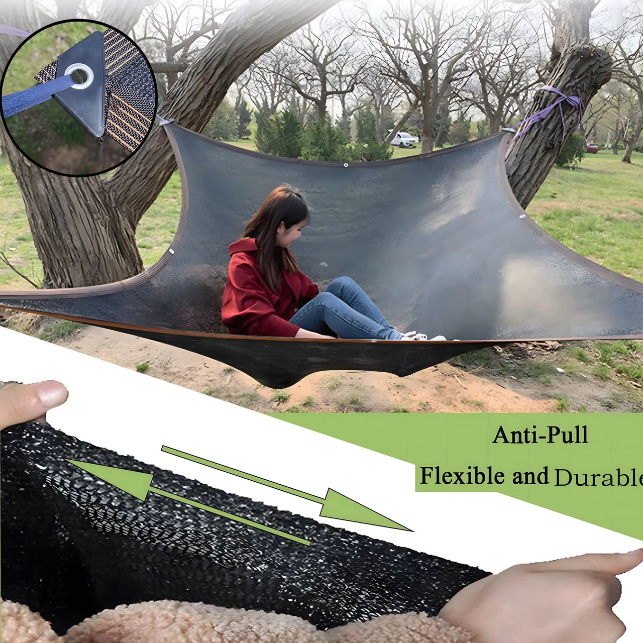 Xindoker Siyah Yüksek Yoğunluklu Polietilen Gölge Tüyü: 90% Gölge Oranı, Yağmurlu, Nemli, Güneş Koruyucu, Soğutucu - 2m X 5m