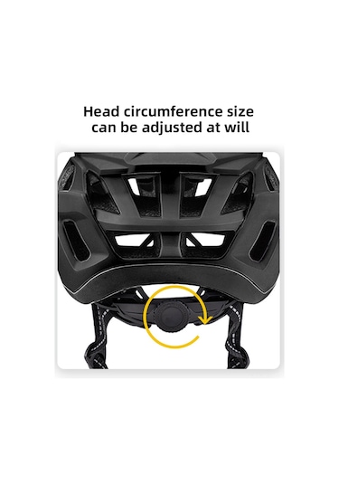 Yetişkin Ayarlanabilir Bisiklet Kaskı Rüzgar Geçirmez Dağ Bisikleti Kaskı Nefes Alabilir Bisiklet Kaskı Siyah