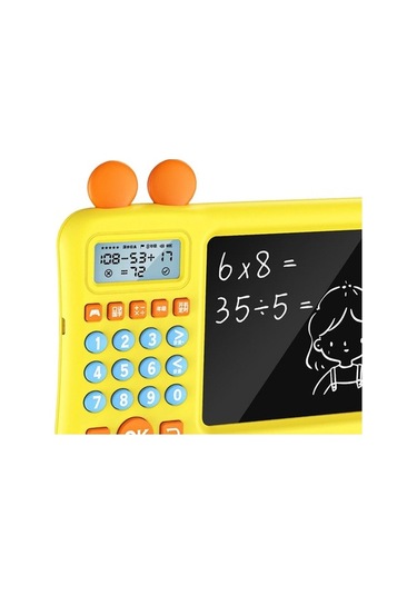 Novahub Suntek Matematik Öğretimi Hesap Makinesi Çocuklar İçin Sarı Renkli Eğitim Ürünü