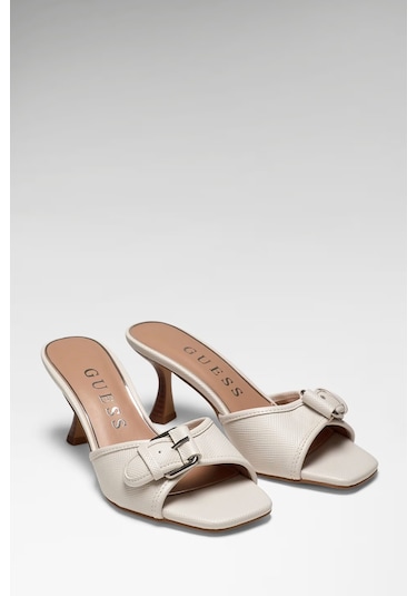 Guess Dista Kadın Topuklu Terlik Fljdı3ell03 Beyaz