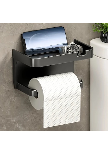 Oldfriend Duvar Tipi Çok Amaçlı Kağıt Havlu Ve Havlu Askılığı Siyah 1 Adet Pratik Montaj Diğer