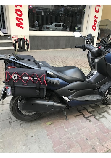 Motosiklet Plastik Destekli Yan Çanta Takımı 2'li