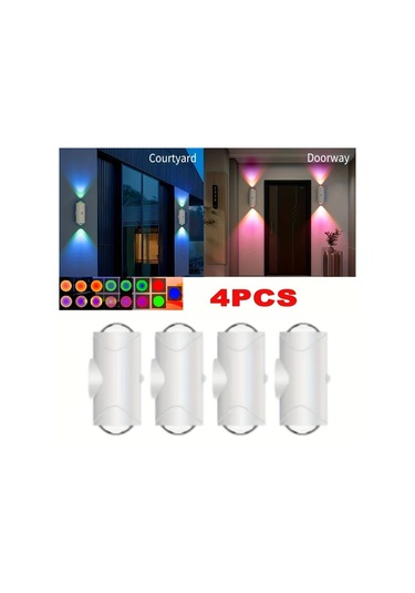 Willowhaven 4pcs White Akıllı Gece Işığı Hareket Sensörlü Led Duvar Aydınlatma Şarj Edilebilir Rgb Gece Lambaları Yatak Odası Oturma Odası İçin Kırmızı