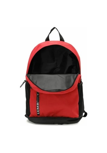 Lumberjack Olıver Sıyah Unisex Sırt Çantası Okul Çantası Laptop Bölmeli Kırmızı - Kırmızı