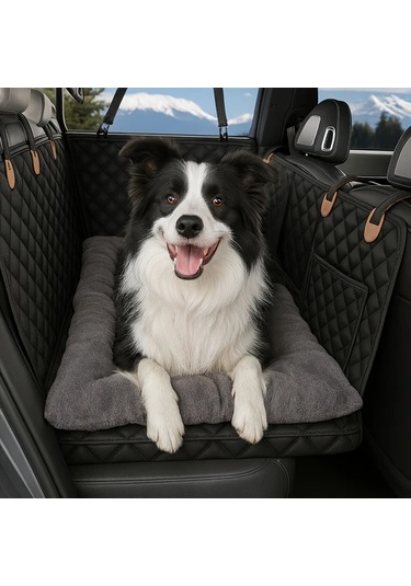 Willowhaven Gri Oto Koltuk Köpek Minderi Kalın Yumuşak Tüm Araçlar Ve Irklar İçin Kolay Temizlenir