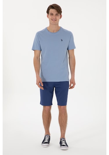 U.S. Polo Assn. Erkek Regular Fit Lacivert Örme Şort 50300078-VR059