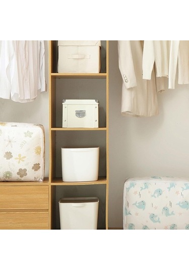 Unimarket Giysi Saklama Büyük Katlanabilir Giysi Organizatör Kutuları Katlanabilir Battaniye Saklama Yorgan Battaniye Oturma Odası Yatak Takımları Kulplu Ve Çift Fermuarlı 6xahns