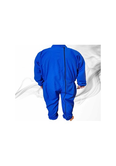 Benlife Uzun Kol Demans Tulumu Hasta Bakım Kıyafeti Mavi