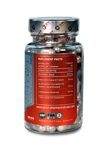 Swiss Megadrol Sarms Epistane + Trenavar + 1-andro 80 Kapsül