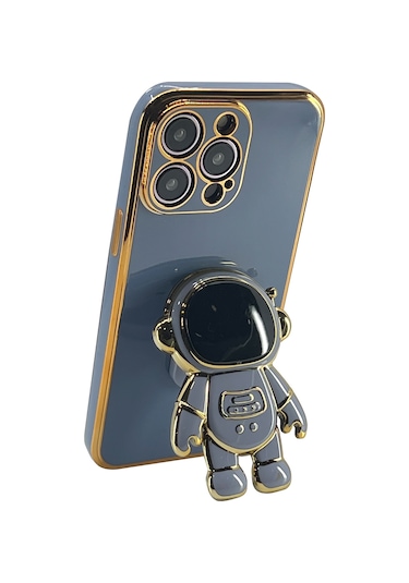 Nettech Apple Uyumlu iPhone 13 Pro Max Astronaut Seri Arka Koruma Kılıf - Siyah Siyah