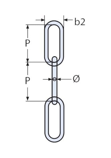 3 MM Paslanmaz Uzun Bakla Zincir Din763