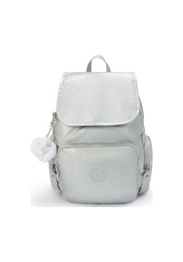 Kıplıng City Zip S Küçük Boy Sırt Çantası Gri New Brıght Met Gri