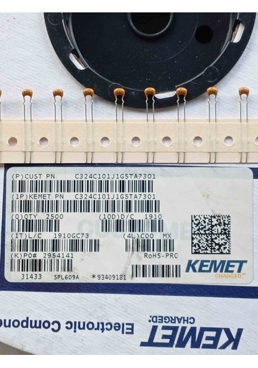 C324c101j1g5ta7301 100pf 50v 5mm Multi Kemet 150 Adet