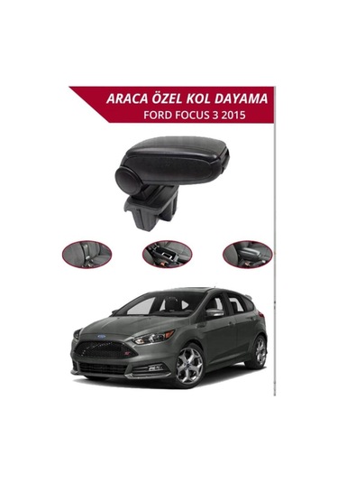 Ford Focus 3.5 Araca Özel Kol Dayama Kolçak Vidasız Montaj