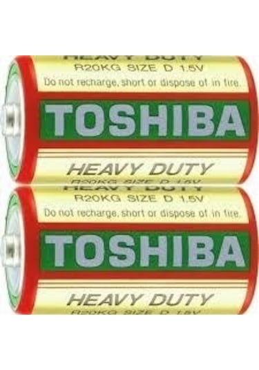 Toshıba R20Kg 1.5 V Büyük Boy D Pil 2'li