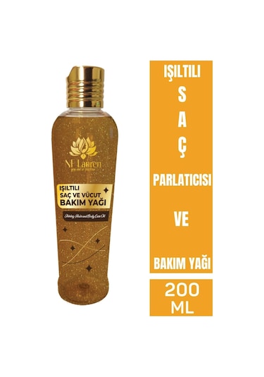 Işıltılı Saç Parlatıcısı Ve Bakım Yağı 200 Ml