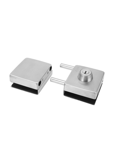 Geeroyoo Stainless Steel Cam Kilit - Perde Cam Kapı İçin Deliksiz Montaj, 10-12mm Kalınlıkta, Dayanıklı Ve Pratik 2 Adet