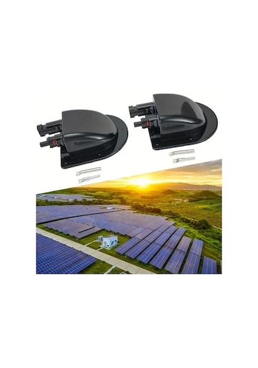 Trendooze Sunshine022 Dayanıklı Abs Fotovoltaik Rv Bağlantı Kutusu - Siyah, Güvenli Kilitleme Siyah