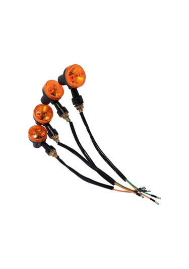 Kosona 12v Motosiklet Sinyal Lambaları Sarı Işık - Dayanıklı Abs Malzeme, 4 Adet Paket, Kolay Kurulum