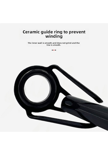 Springsun Deniz Ve Tatlı Su İçin 35 Adet Siyah Anti-sarmalama Olta Kamışı Uç Rehberi Seti - Dayanıklı Malzeme, Kolay Kullanım