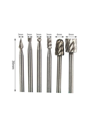 Xcan Hss Yüksek Hızlı 6 Adet Matkap Uçları Ucu Seti Ahşap Oyma