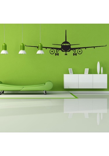 Uçak Duvar Çıkartmaları Parçaları, Kendin Yap Uçak Duvar Çıkartmaları Çok Renkli