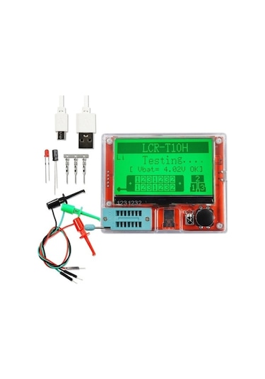 Tongxida Lcr-t10h Transistör Test Cihazı: Diyot, Üçlü Kapasitör, Direnç Testi, Tft Ekran, Dahili Lityum Pil Diğer