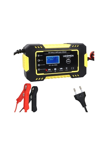 Electroon Ucomen Uc-c120501a Sarı 12volt 6amper Led Göstergeli Akü Şarj Cihazı