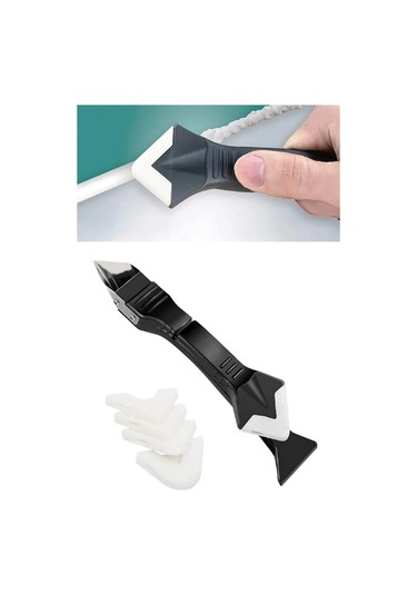 Derz Kazıyıcı Ve Silikon Çekme Aparatı 5 Başlıklı Siyah Tr