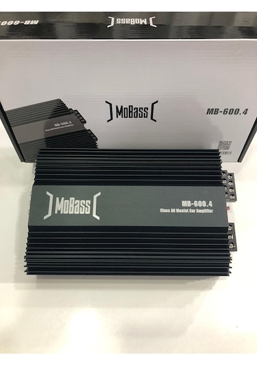 Mobass Mb-600.4 4 Kanallı Bass Kontrollü Anfi 2400 Watt