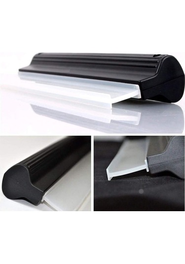 Monyee 26.5cm Mini Silikon Silecek - Araç Camları, Duş, Ayna Temizliği İçin Hızlı Su Sileme Aleti