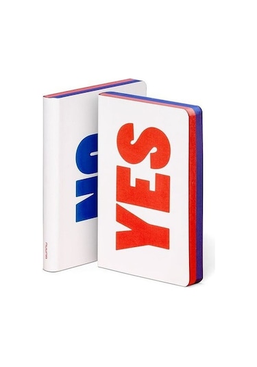 Nuuna Gri Noktalı Defter Yes No 52989 Çok Renkli