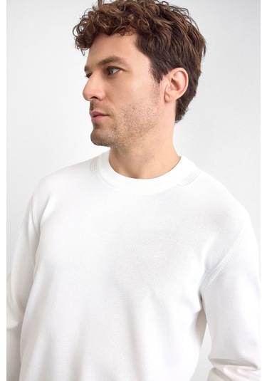 Back & Bond Erkek Triko B35w40043 117 Ekru Ekru