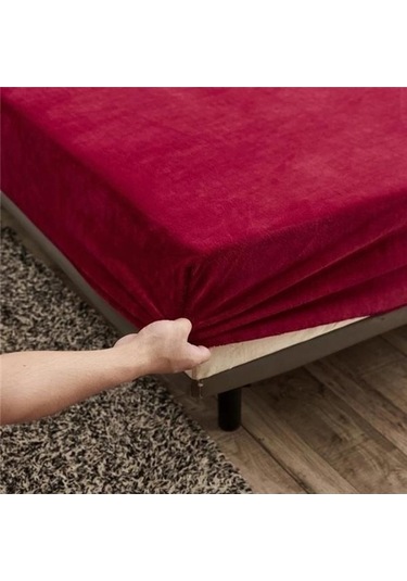 Novahub 25cm Kalın Yatak Örtüsü Kral Çift Kişilik Sarı Yumuşak Elastik Bant Toz Koruyucu Yatak Çarşafları 180x200cm Sarı