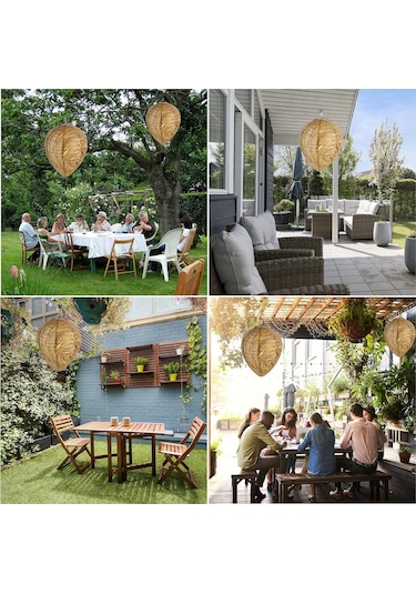 Geeksen 5 Adet Aslına Benzer Sarkaçlı Yalan Arı Yuva, Bahçe Ve Dış Mekan İçin Arı Kovucu, Doğal Engel Oluşturucu Koruma Aleti