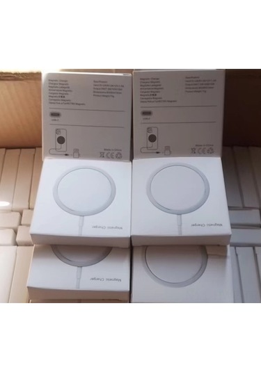 Honmex 15w Magsafe Manyetik Hızlı Şarj Cihazı, İnce Dairesel K9 Kristal Model, iPhone Uyumlu İçin Ev Kullanıma Uygun, 3'lü Paket