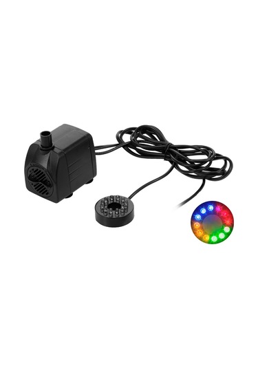 Vkemall 15w Akvaryum/sadaka Su Pompası Led Işık, 1000l/h, Ip68 Su Geçirmez, 220-240v Avrupa Standartı