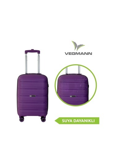 Vegmann Polipropilen Pp Atlas Violet Kabin Boy Valiz Violet