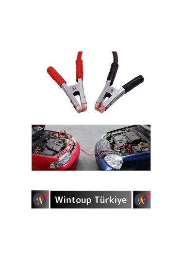 Premium Seri %100 Bakır Kalın Kablo 1200 Amper Güçlü Oto Acil Akü Takviye Hızlı Şarj Kablosu