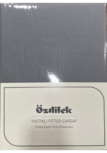 Özdilek Colurist Lastikli Fitted Tek Kişilik Çarşaf Takımı 120 X 200 +30 Cm 30 Cm Yükseklik Kül Gri Çok Renkli