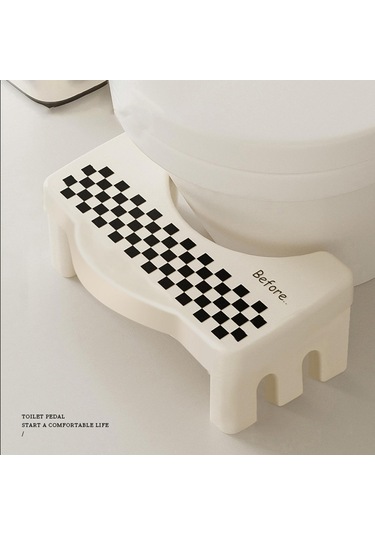 Suntek Çömelme Tuvalet Taburesi Taşınabilir Rahat Siyah-beyaz Siyah Beyaz