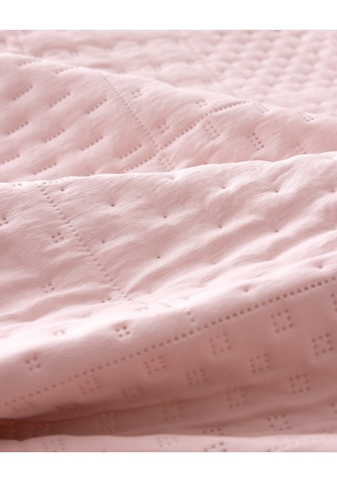 Madame Coco Medus Çift Kişilik Yatak Örtüsü - Pudra Pudra
